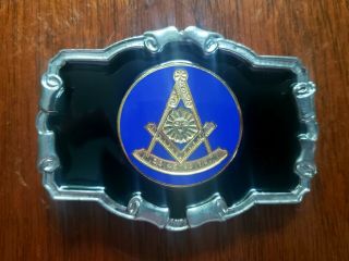 Vintage Masonic Past Master Belt Buckle