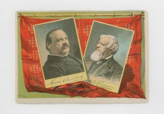 1888 Cleveland Thurman Presidential Campaign Clothing Ad Victorian Trade Card