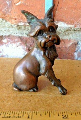 Vintage Jennings Brothers Affenpinscher - A Mischievous Toy Dog Sculpture