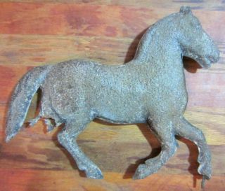 Vintage Antique Tin Horse Weathervane Topper Finial Parts