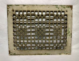 Vintage Antique Victorian Cast Iron Wall Floor Register Heat Vent Grate Cover