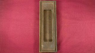 Vintage / Antique Cast Brass / Bronze Vertical Letter Mail Slot Door Hardware
