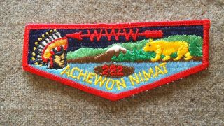 Order Of The Arrow Oa Achewon Nimat Lodge 282 S1 Flap