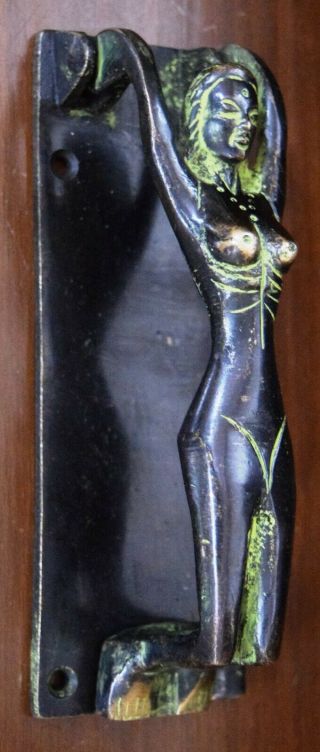 Nude Lady Shape Door Knocker Vintage Style Brass Handmade Baby Door Bell Mj159
