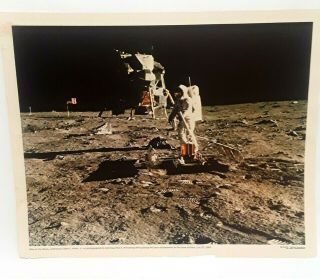 Vintage 1969 Nasa Apollo 11 Man On The Moon Photo16 " X20 " With Mailer