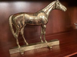 Calvin Roy Kinstler Brass Horse Doorstop For Virginia Metal Crafters