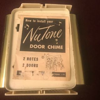 Vintage Classic Mid Century 50 ' s Doorbell Nutone 2