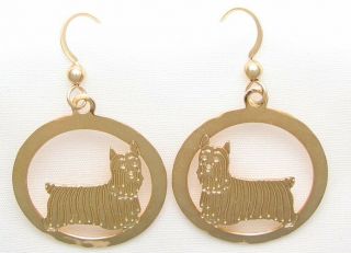 Silky Terrier Jewelry Earrings By Touchstone