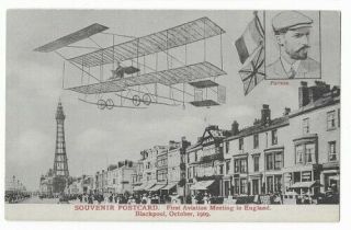 Farman Blackpool Aviation Week October 1909 Souvenir Central Promenade