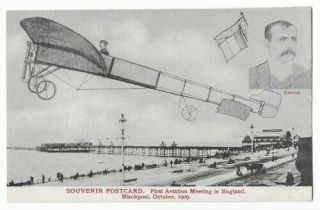 Bleriot Blackpool Aviation Week October 1909 Souvenir Pc