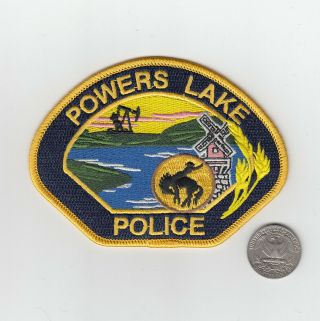 North Dakota Powers Lake Police Patch
