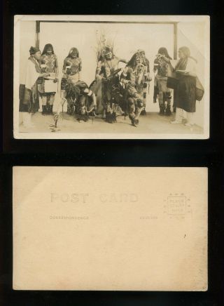 C.  1923 Hopi Snake Dance Real Photo Postcard Native American Indian