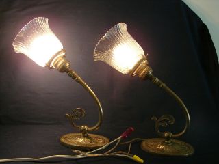 Art Nouveau Solid Brass Wall Sconce Light Fixtures With Shades