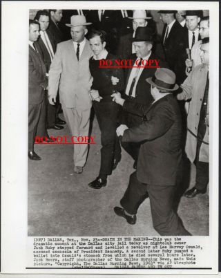 Jfk Assassination Wire Service Photos 3 Diff.  Jack Ruby Shoots Lee Harvey Oswald