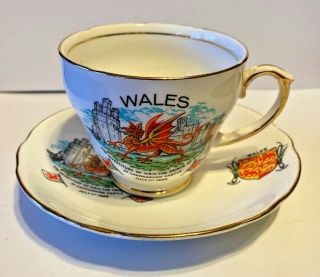 Vtg 1969 Prince Of Wales Investiture Cup Saucer Caernarvon Castle Duchess China