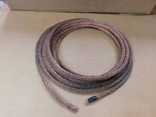 Vintage Nos Braided Copper Lightning Rod Ground Cable - 32 Feet - 3/8 " - 1/2 " Dia.