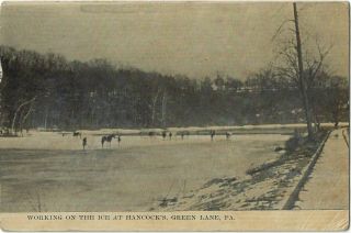 Green Lane,  Pa.  On The Ice At Hancock 