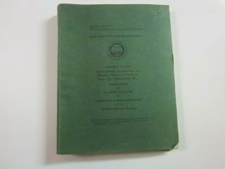 1940 York City Queens Midtown Tunnel Contracts - Manhattan Approaches Drawings