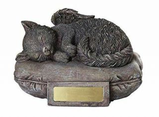 Angel Cat Memorial Urn