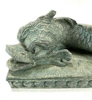 Vintage Koi Fish Fountain Sculpture•Bronze•Asian•Pond•Architectural•Statue 3