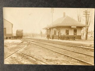Rppc - Bar Mills Me - Railroad Station - Train Depot - Buxton - Maine - York Co - Real Photo