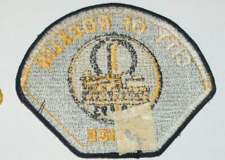 Very Old CITY OF ROCKLIN POLICE Placer County California Train CA Vintage patch 2