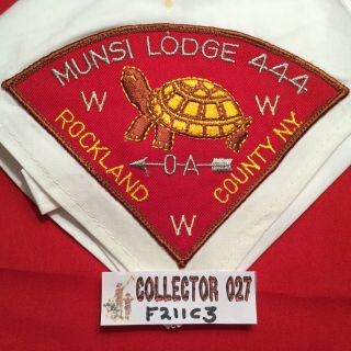 Boy Scout Oa Munsi Lodge 444 Neckerchief Rockland County Council Ny