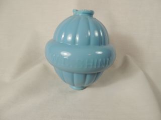 Vintage W C Shinn Blue Glass Lightning Rod Globe Ball Lincoln Neb