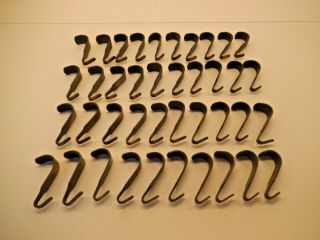 Selection Of 40 Vintage Utensil - Curtain - Wall Hanging Hooks - C.  1920s
