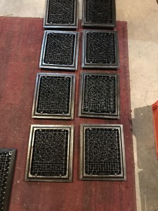 Rg 8 Available Price Each Cast - Iron Antique Wall Mnt Heating Grate 9.  75 X 11.  75