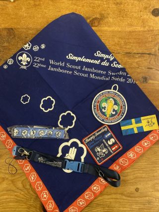 2011 World Jamboree Rinkaby,  Sweden Set With Double Sided Patch