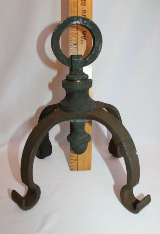 Private For Tim5 Only Two Antique Wrought Iron Chandelier Finial Tops