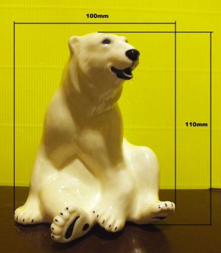 Porcelain Figurine Polar Bear From Russia.