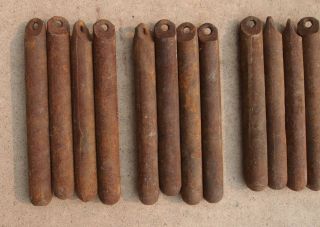 Antique Cast Iron Window Weights Set Of 4 - Each Weighs Appox 6 - 1/2lbs.