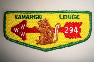 Oa Kamargo Lodge 294 Merged 34 Herkimer Council Patch Chipmunk Service Flap