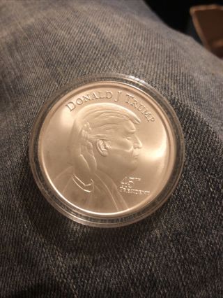 45th President Donald J.  Trump 1 Oz Silver Coin