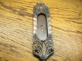 Russell Erwin Bronze Eastlake Pocket Door Pulls,  Plates,  Escutcheon.  Ornate,