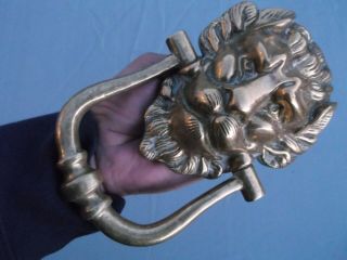 Huge Antique Brass Lion 