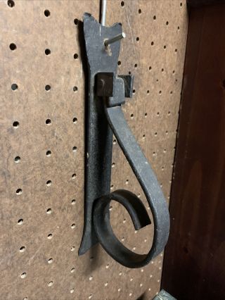 Arts And Crafts Black Wrought Iron Door Knocker 9 Inch