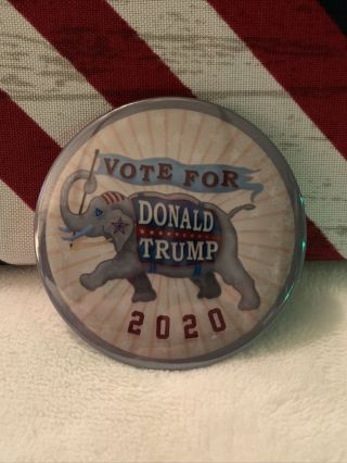 Donald Trump 2020 Presidential Campaign Pin Button Political - 3”