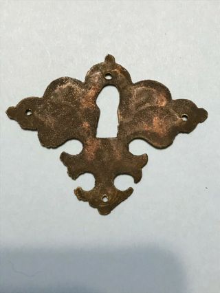 RARE 18th CENTURY Period Queen Anne Chippendale keyhole escutcheon Spectacular 2