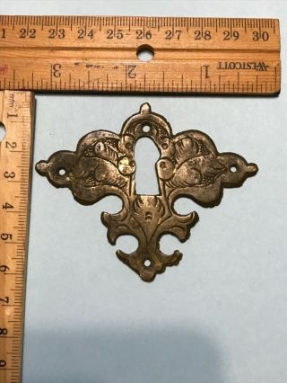 RARE 18th CENTURY Period Queen Anne Chippendale keyhole escutcheon Spectacular 3