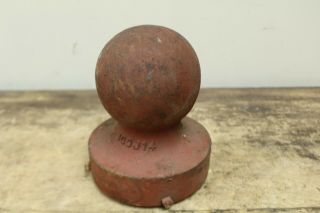 Vintage Large Ball Old Cast Iron Gas Station Sign Pole Finial