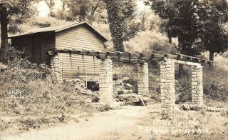 Lithia Spring Sulphur Springs Ark Rppc Postcard 1930 - 40
