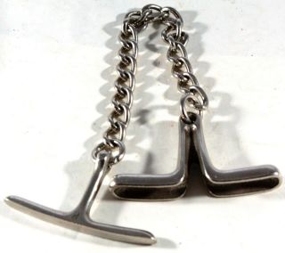 Antique Chain Nipper " Come A Long " Handcuffs Police Prison Restraints Arrest