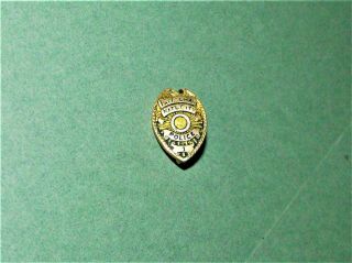 Vintage National City California Police Patrolman 1 Yr Service Pin 1/10 10k Gold 3
