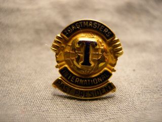 Vintage Toastmasters International - Past President Lapel Pin 10k Gold ?