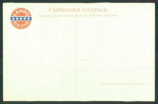 Artist Signed Nanni Art Deco Advertising Lampo Genova Car Horse postcard TC4723 2