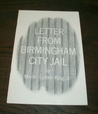 1963 First Edition - Letter From Birmingham City Jail - - Martin Luther King,  Jr - - Mlk