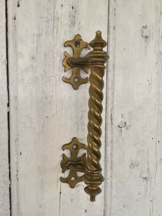 Lovely Decorative Antique/vintage Solid Brass Door Handle/pull
